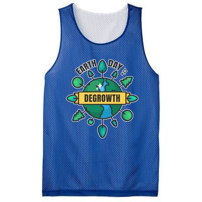 Degrowth Save Our Planet Retro Groovy Design Earth Day Gift Mesh Reversible Basketball Jersey Tank