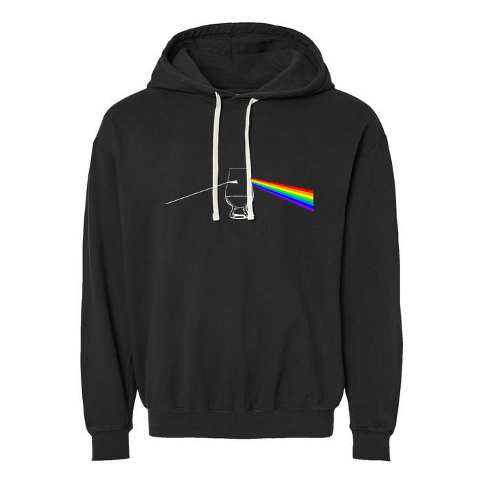 Dark Side Of The Glen Whiskey Bourbon Lover Drinker Garment-Dyed Fleece Hoodie