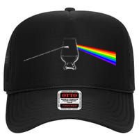 Dark Side Of The Glen Whiskey Bourbon Lover Drinker High Crown Mesh Back Trucker Hat