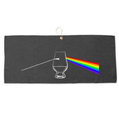 Dark Side Of The Glen Whiskey Bourbon Lover Drinker Large Microfiber Waffle Golf Towel