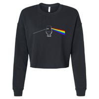 Dark Side Of The Glen Whiskey Bourbon Lover Drinker Cropped Pullover Crew