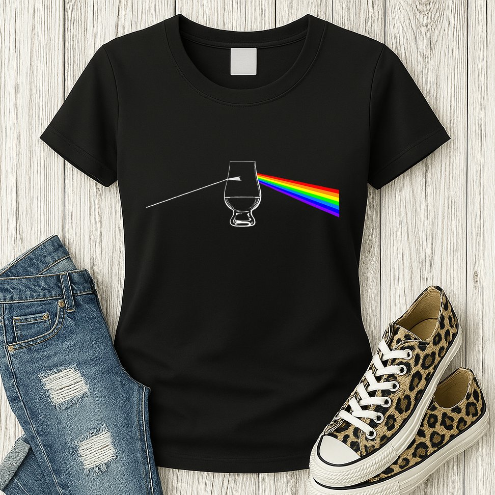 Dark Side Of The Glen Whiskey Bourbon Lover Drinker Womens T-Shirt