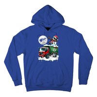 Dabbing Snow On Garbage Truck Christmas Driver Lover Funny Gift Hoodie