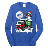 Dabbing Snow On Garbage Truck Christmas Driver Lover Funny Gift Long Sleeve Shirt