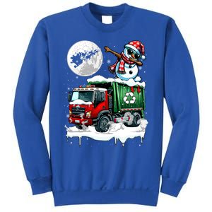 Dabbing Snow On Garbage Truck Christmas Driver Lover Funny Gift Sweatshirt