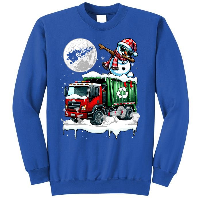 Dabbing Snow On Garbage Truck Christmas Driver Lover Funny Gift Sweatshirt