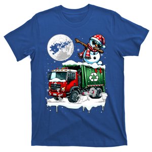 Dabbing Snow On Garbage Truck Christmas Driver Lover Funny Gift T-Shirt