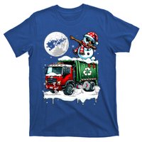 Dabbing Snow On Garbage Truck Christmas Driver Lover Funny Gift T-Shirt