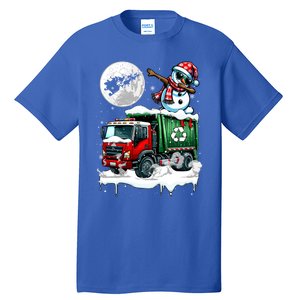 Dabbing Snow On Garbage Truck Christmas Driver Lover Funny Gift Tall T-Shirt