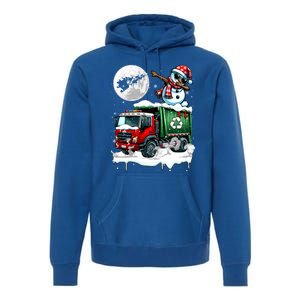 Dabbing Snow On Garbage Truck Christmas Driver Lover Funny Gift Premium Hoodie