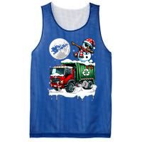 Dabbing Snow On Garbage Truck Christmas Driver Lover Funny Gift Mesh Reversible Basketball Jersey Tank