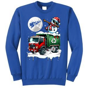 Dabbing Snow On Garbage Truck Christmas Driver Lover Funny Gift Tall Sweatshirt