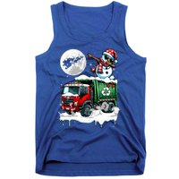 Dabbing Snow On Garbage Truck Christmas Driver Lover Funny Gift Tank Top