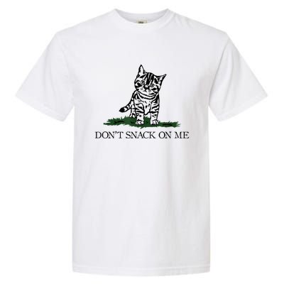 DonT Snack On Me Yellow Cat TheyRe Eating Pets Funny Trump Garment-Dyed Heavyweight T-Shirt