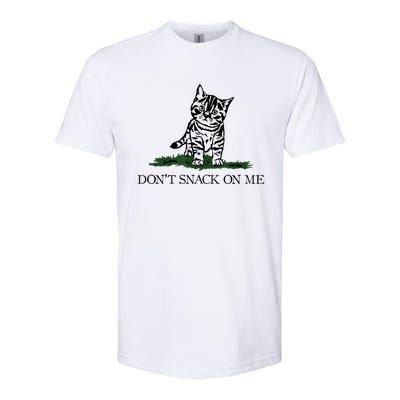 DonT Snack On Me Yellow Cat TheyRe Eating Pets Funny Trump Softstyle CVC T-Shirt