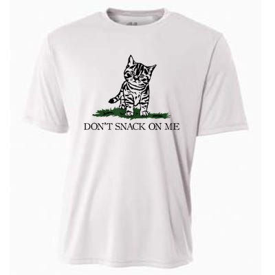 DonT Snack On Me Yellow Cat TheyRe Eating Pets Funny Trump Cooling Performance Crew T-Shirt