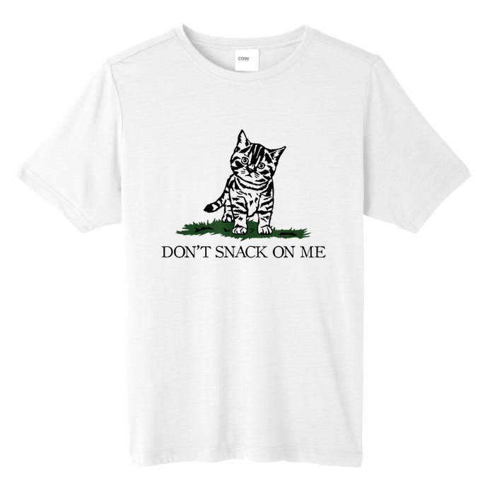 DonT Snack On Me Yellow Cat TheyRe Eating Pets Funny Trump Tall Fusion ChromaSoft Performance T-Shirt