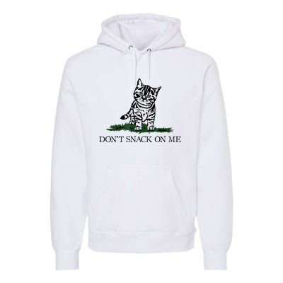 DonT Snack On Me Yellow Cat TheyRe Eating Pets Funny Trump Premium Hoodie