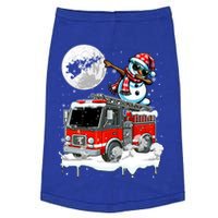 Dabbing Snow On Fire Truck Christmas Driver Lover Gift Doggie Tank