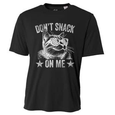 DonT Snack On Me Funny Cat Cooling Performance Crew T-Shirt