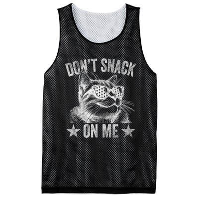 DonT Snack On Me Funny Cat Mesh Reversible Basketball Jersey Tank