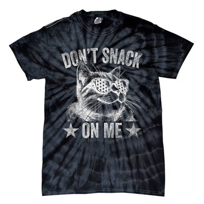 DonT Snack On Me Funny Cat Tie-Dye T-Shirt