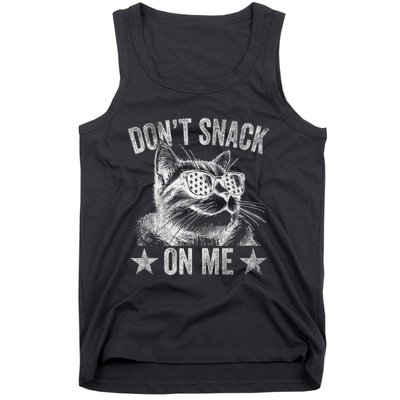 DonT Snack On Me Funny Cat Tank Top