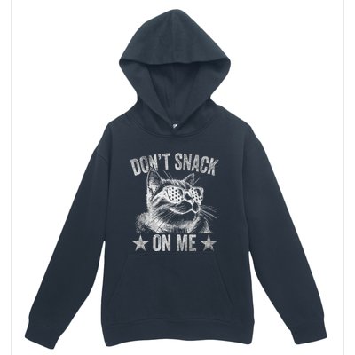 DonT Snack On Me Funny Cat Urban Pullover Hoodie