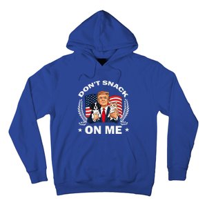 DonT Snack On Me Funny Cat Donald Trump Make Cat Safe Again Hoodie