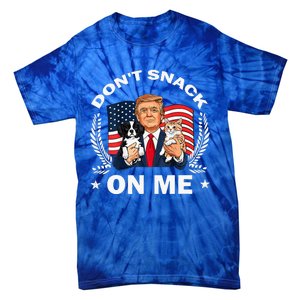 DonT Snack On Me Funny Cat Donald Trump Make Cat Safe Again Tie-Dye T-Shirt