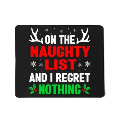 Dear Santa On Naughty List Funny Christmas  Mousepad