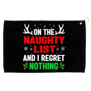 Dear Santa On Naughty List Funny Christmas  Grommeted Golf Towel