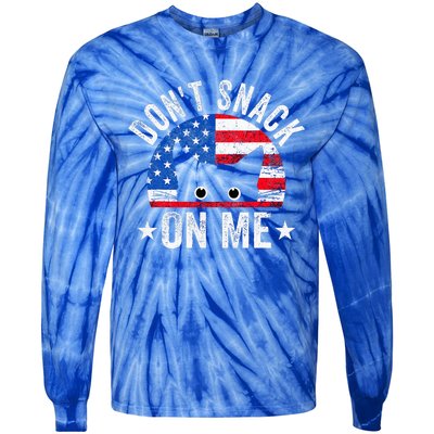 DonT Snack On Me Cat Meme Tie-Dye Long Sleeve Shirt