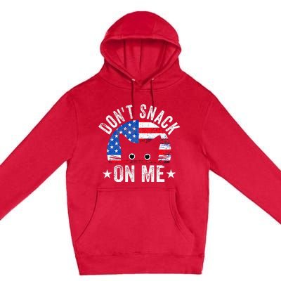 DonT Snack On Me Cat Meme Premium Pullover Hoodie