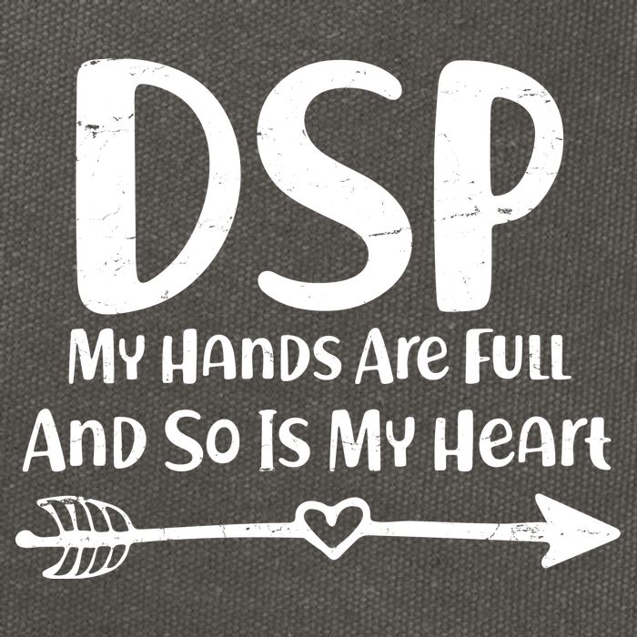 DSP My Hands Are Full Cotton Canvas Backpack