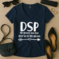 DSP My Hands Are Full Women's V-Neck T-Shirt