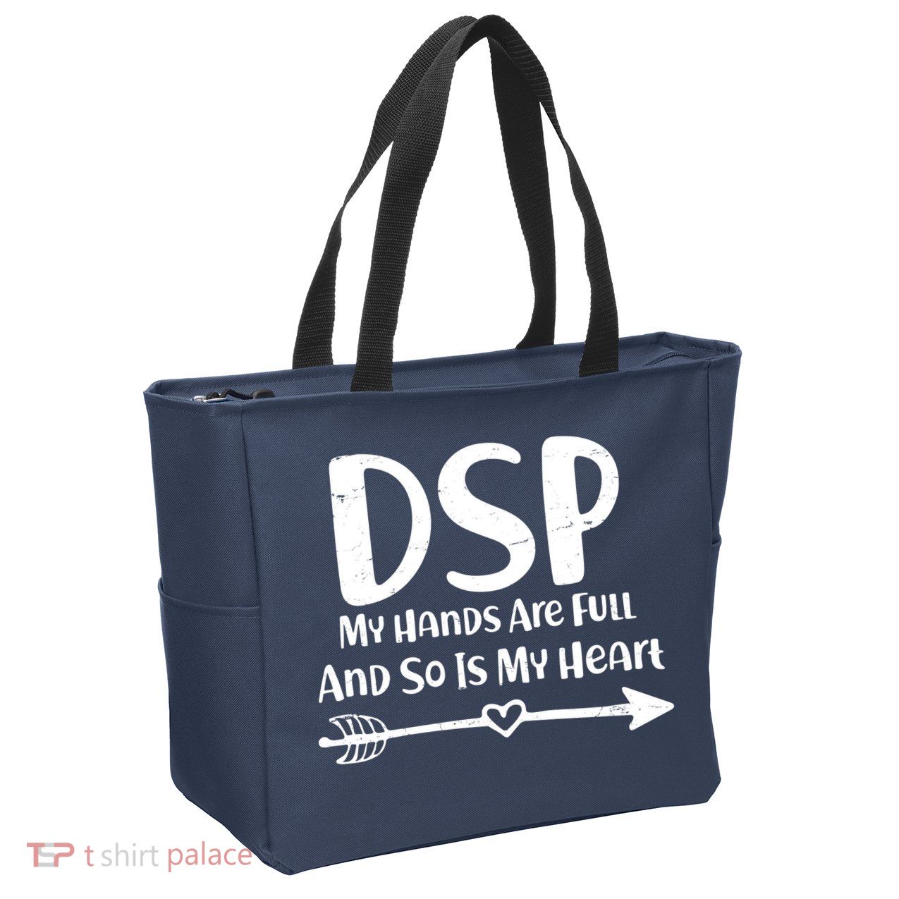 DSP My Hands Are Full Zip Tote Bag