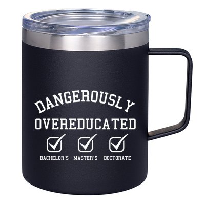 Doctorate Sweatshirt Phd Graduation Gift 12oz Stainless Steel Coffee Mug