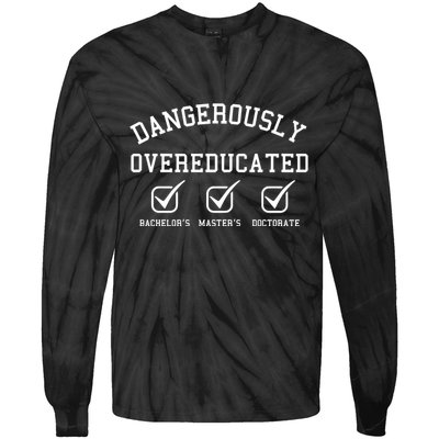 Doctorate Sweatshirt Phd Graduation Gift Tie-Dye Long Sleeve Shirt