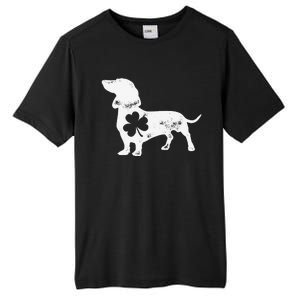 Dachshund St Patricks Day Shamrock Dog Lover Gift Tall Fusion ChromaSoft Performance T-Shirt