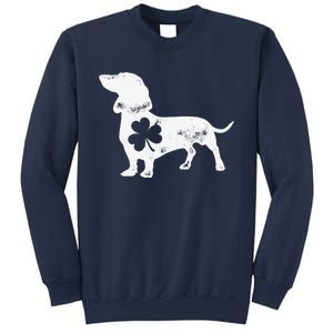 Dachshund St Patricks Day Shamrock Dog Lover Gift Sweatshirt