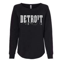 Detroit Skyline Pride Vintage Detroit Michigan Womens California Wash Sweatshirt