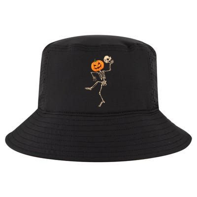 Dancing Skeleton Pumpkin Head Funny Halloween Costume Skull Gift Cool Comfort Performance Bucket Hat