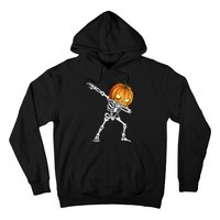 Dabbing Skeleton Pumpkin Halloween Dab Dance Costume Hoodie