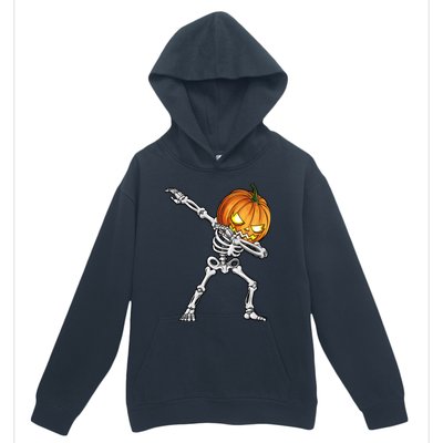 Dabbing Skeleton Pumpkin Halloween Dab Dance Costume Urban Pullover Hoodie