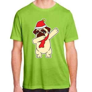 Dabbing Santa Pug Christmas Dog Mom Cute Pet Pug Lover Meaningful Gift Adult ChromaSoft Performance T-Shirt