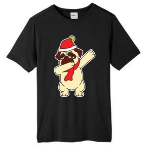 Dabbing Santa Pug Christmas Dog Mom Cute Pet Pug Lover Meaningful Gift Tall Fusion ChromaSoft Performance T-Shirt