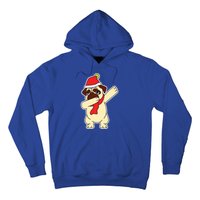 Dabbing Santa Pug Christmas Dog Mom Cute Pet Pug Lover Meaningful Gift Hoodie