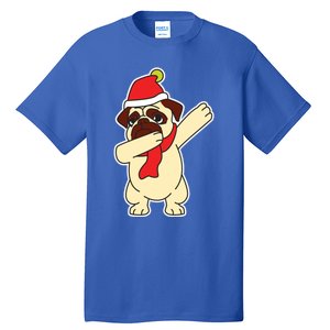 Dabbing Santa Pug Christmas Dog Mom Cute Pet Pug Lover Meaningful Gift Tall T-Shirt