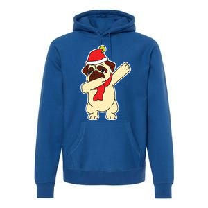 Dabbing Santa Pug Christmas Dog Mom Cute Pet Pug Lover Meaningful Gift Premium Hoodie